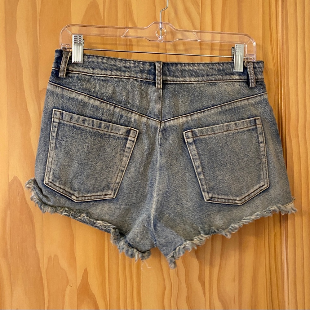 Lunik Pattered Denim Shorts NWT Size Medium.